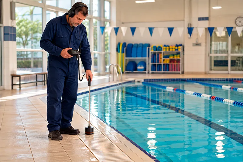 como funciona a caça vazamento em piscinas em Indaiatuba? - Universo Ambiental